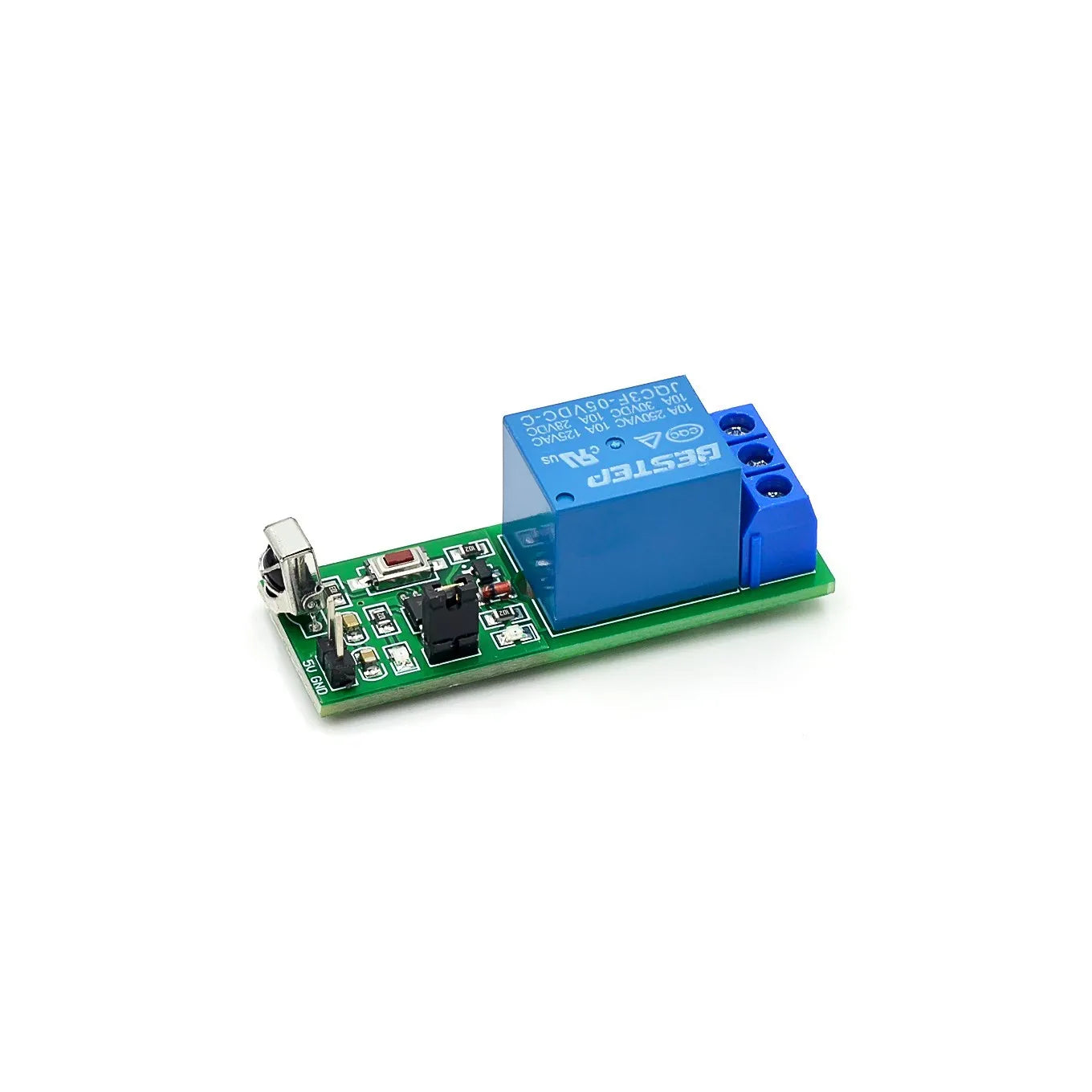 IR 1-Channel Infrared Receiver Relay Driver Module 5V with Active Remote Control