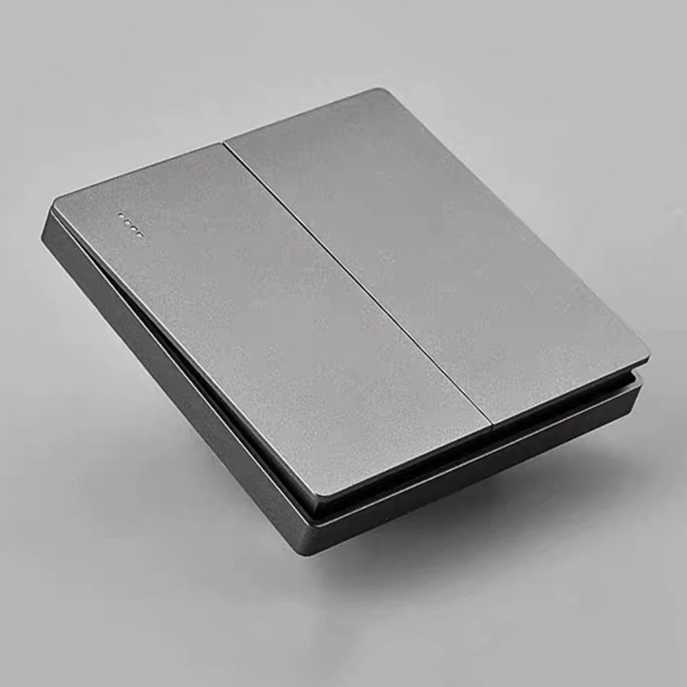 None Gray Button Switch Switches 1 2 3 Gang 86mm Flame Frameless PC Material Push Retardant Rocker Switch None