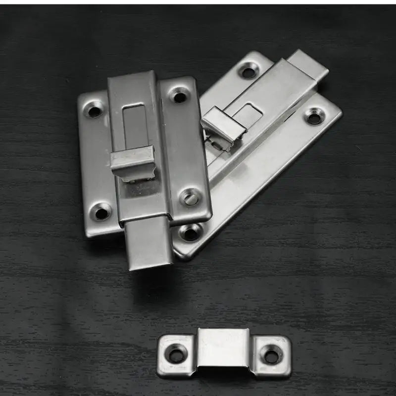 New Self-Elastic Latch Security Bolt Latch Anti-theft Spring Latches Stainless Steel Cabinet Hinges Furniture Supplies Hardware