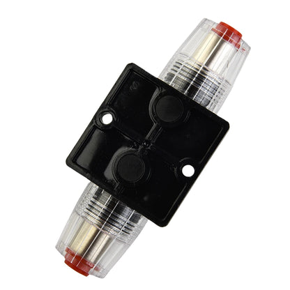Car Boat 10A to 100A AMP Circuit Breaker Fuse Reset for 12V 24V 48V DC with Waterproof Housing and Manual Reset for Overload