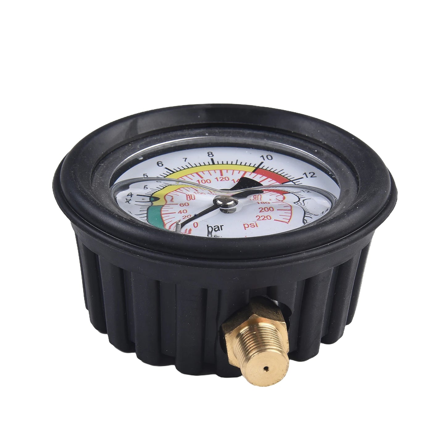 0–220psi Car Tire Air Pressure Gauge for Inflator Pump, Tire Repair Tool with 11mm & 13mm Thread Diameter