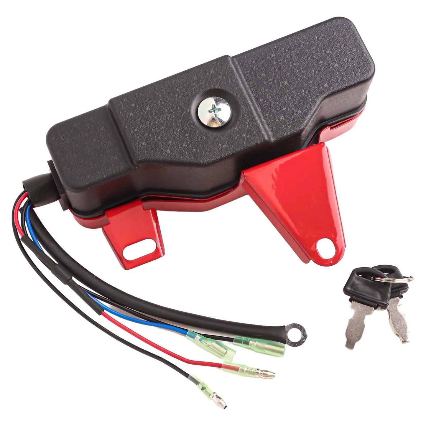 Engines Generator Pump Ignition Switch 168F/170F 188F/190F 20.5 X 7 Cm/8.07 \\\\\\\"x 2.76\\\\\\\" Iron Red+black Brand New