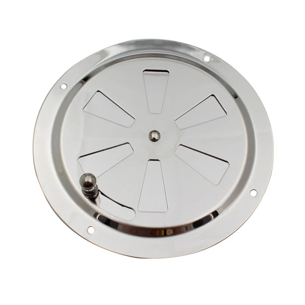 125mm/150mm Adjustable Ventilation Grilles Stainless Steel Open Close Ventilation Panels Round Ventilation Exhaust Grille