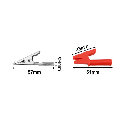 Easy Connect Crocodile Clips 2000V 30A Current Battery Connectors Black Crocodile Clips Strong Spring Mechanism