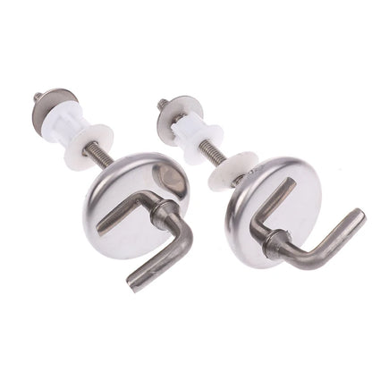 Toilet Seat Hinge Connector Stainless Steel Mounting Parts 2pcs