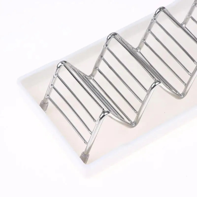 Stainless Steel Soap Rack 2/3 Grids Moisture-Proof Sink Storage Shelf