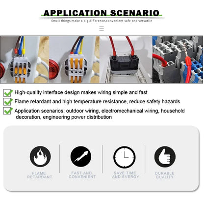 Crimping Sleeve Terminal Wire Connector Electrical Kit with Mini Crimping Plier Boxed VE Insulated Terminals