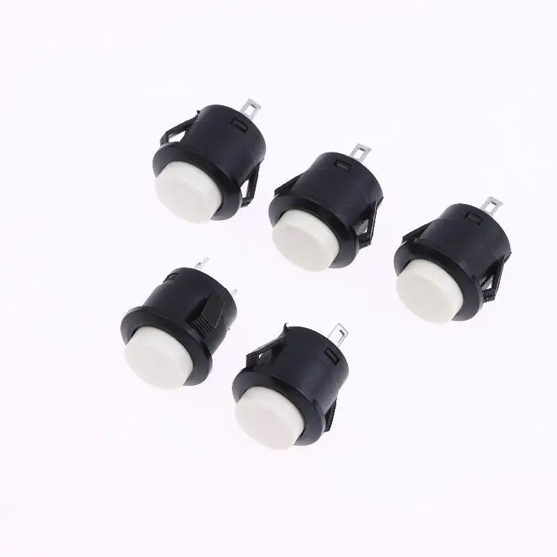 New 5/10Pcs Momentary Push Button Switch R13-507 16mm Round Switch 2Pins ON-OFF Self-res Panel Mounting