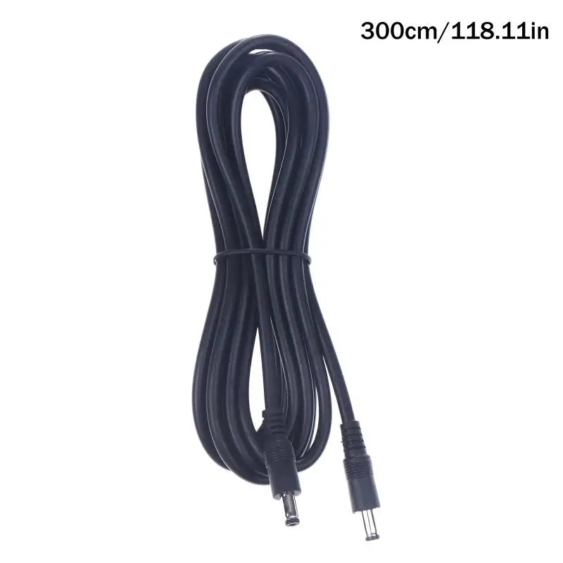 Male Plug to Male Power Supply Adapter Wire for LED Light Speaker J60A DC5521 to DC5521 Cable 18AWG DC5.5mm x 2.1mm