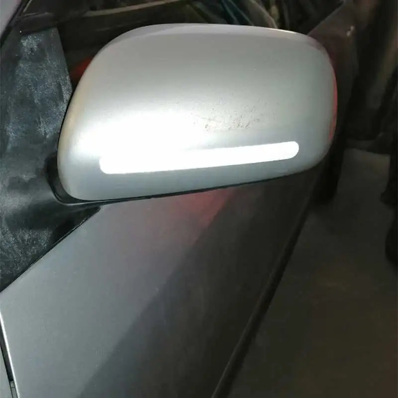 Car Reflective Safety Strip Stickers Rearview Mirror Warning Tape 6/2PCS