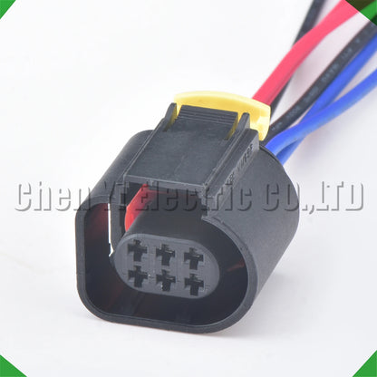 6 Pin Auto Temp Sensor Reversing Radar Throttle Valve Connector Injection Plug 42121700 3B0973813 1J0973713 4H0973713 5N1973206