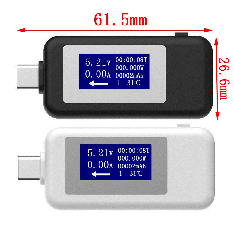 10-in-1 USB Digital Tester Voltmeter Ammeter for Power Bank & Charger