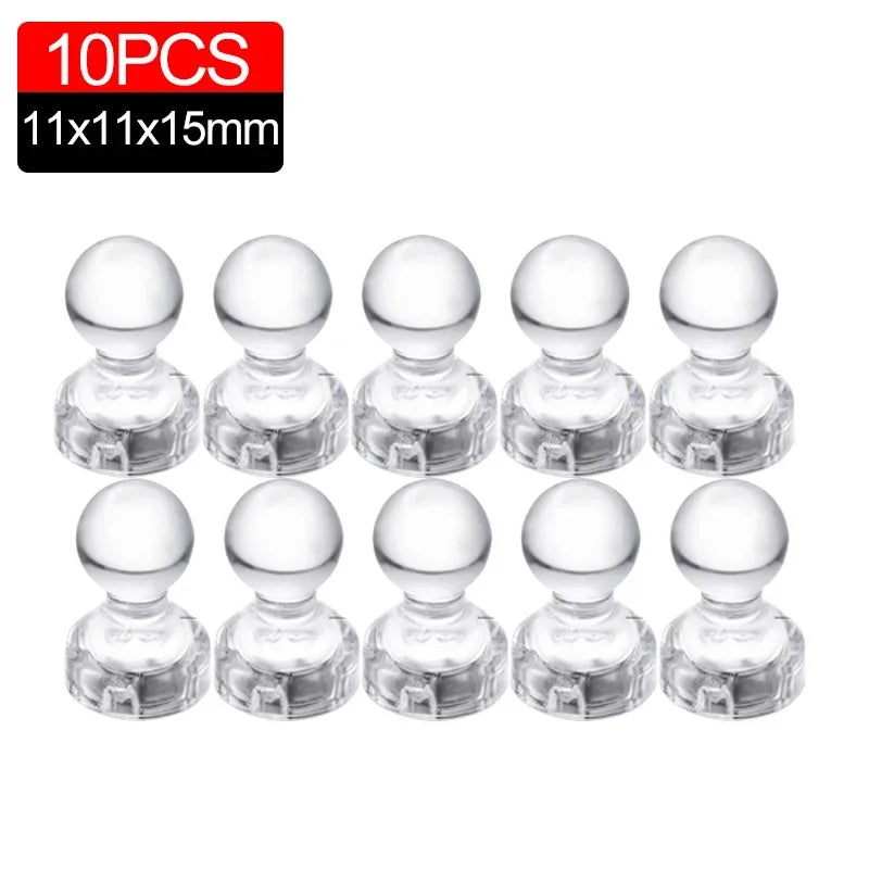 Magnets Push Pin Magnet Refrigerator Fridge Thumbtack Whiteboard Pins Pushpin Clear Map Board Pushpins Tacks Hooks Duty Heavy