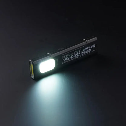 Portable EDC COB LED Flashlight with Magnetic Rechargeable Work Light