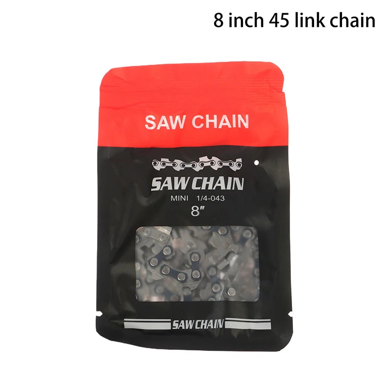 New Link Chainsaw Saw Chain Blade 4/6/8/12/14/16 Inch Metal Chainsaw Chain Spare Parts For Electric Saw Accessories Wood Cutting