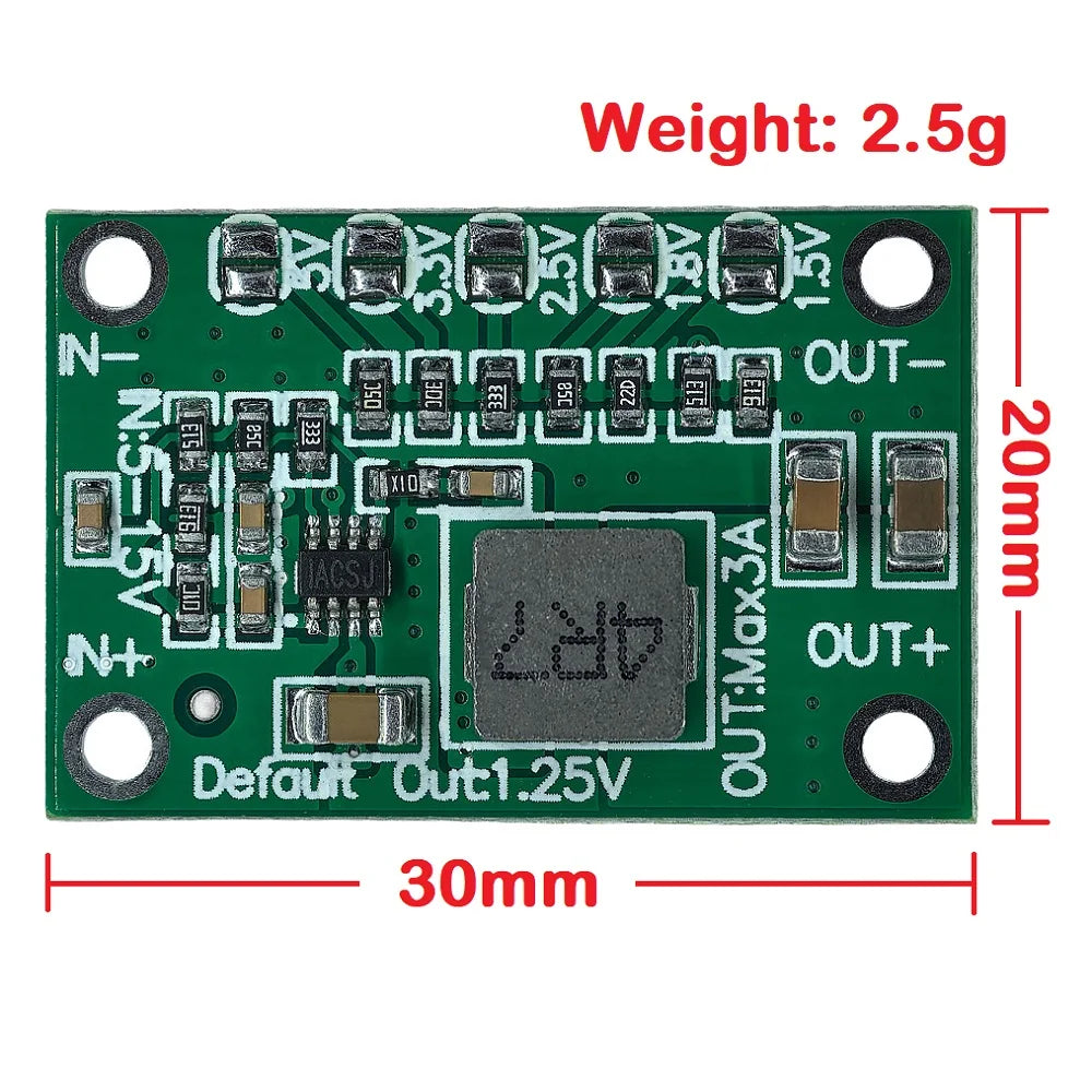CA1235 Adjustable Buck Power Module 3A Step-Down DC 5-16V to 1.25V-5V Output