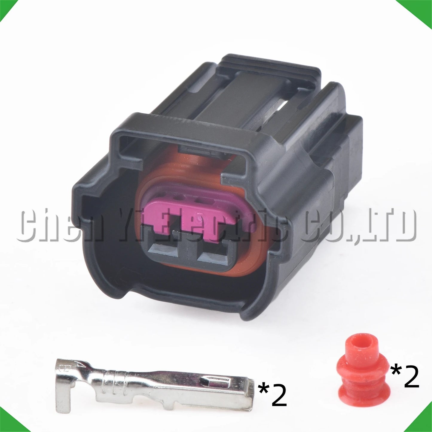 2 Pin Fuel Injector Connector 06A973722 8E0973722 6189-6872 for VW Audi with 15cm Wire