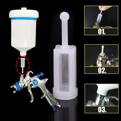 Nylon Fine Mesh Spray Gun Filter 11×38mm | Anti-Clog Replacement Part | 5–50PCS