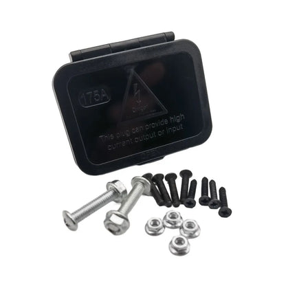175A Anderson Plug Connector Flush Mount Bracket Panel Cover for Caravan Base Installation Wire Connectors