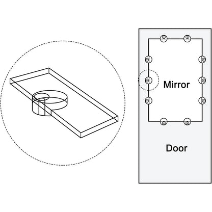 30 Set Plastic Glass Retainer Clips with Screws for Glass Panel Installation Compatible with 4mm Thickness Glass in Cabinets