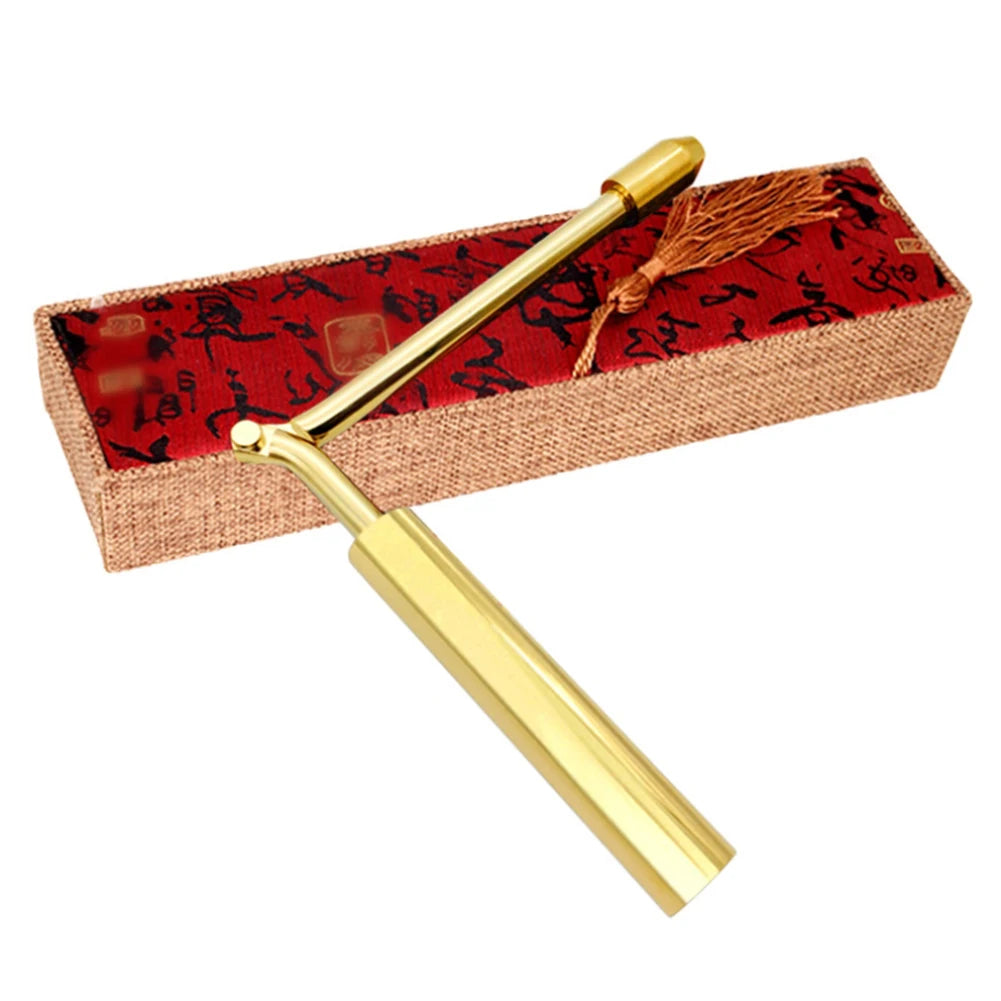 1pcs Pure Copper Folding Detection Rod Feng Shui Detection Rod Tool Water Rods Metal Detectors gold detector Tool Parts