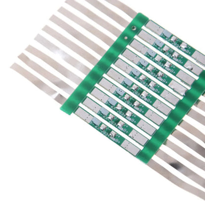 3A Protection Board Kit for 3.7V 18650 Li-ion Battery with Solder Tabs JB 28×3mm, Over-Discharge Protection 4.275±0.025V