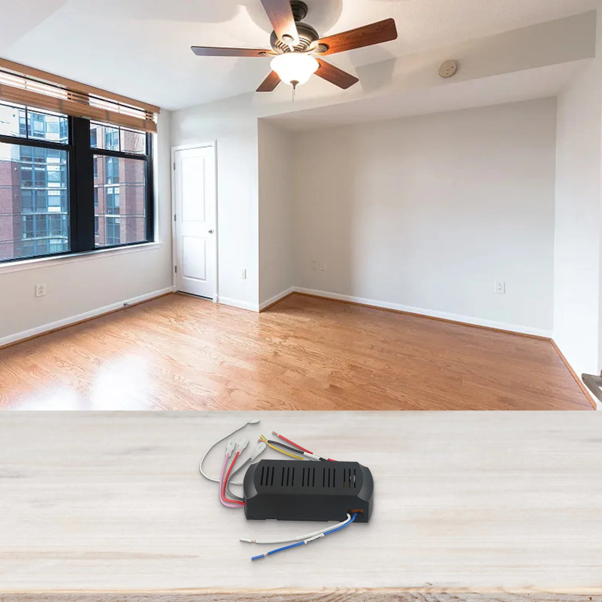 Ceiling Fan Light Control 6 Speed Fan Remote Bedroom Convenient Installment Multi-function Plastic PC Material