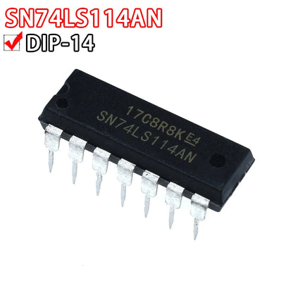 5PCS SN74LS Series DIP14 Dual Flip-Flop and Logic Gate IC Chips Assortment