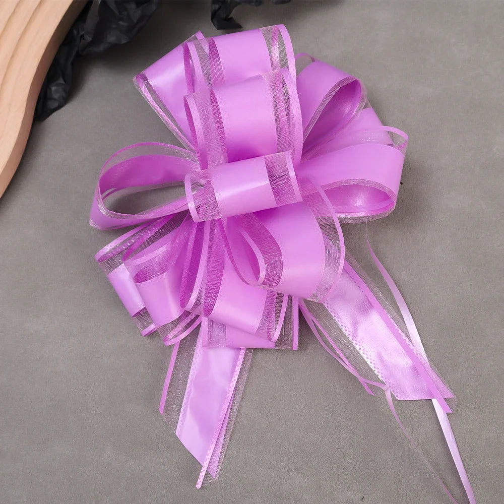 10/1PCS Pull Bows Gift Knot Ribbon Christmas Ornament Gift Box Wrapping Bows Ribbon Pull Bows Birthday Party Wedding Decoration