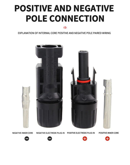 400/200/100/40/20/10 Pcs Photovoltaic Solar Connector 1000V30A Wholesale Panel Connectors Kit for PV/MC Cable 2.5/4/6mm²