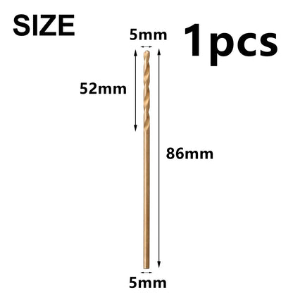 HSS M35 Cobalt Drill Bit Set 1–3mm for Stainless Steel Auger High-Quality Drill Press Power Tool Parts