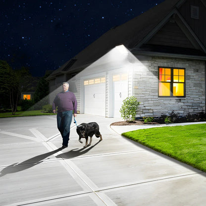 Solar LED Wall Light Outdoor — Motion Sensor, IP65 Waterproof, 3-Mode, 18650 Battery | Garden Street Security Lamp