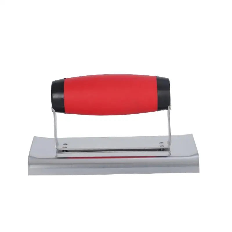 New 1Pcs Rubber Handle Plastering Trowel Concrete Trowel Drywall Tools Stainless Steel Corner Shaping Trowels Corner Tool