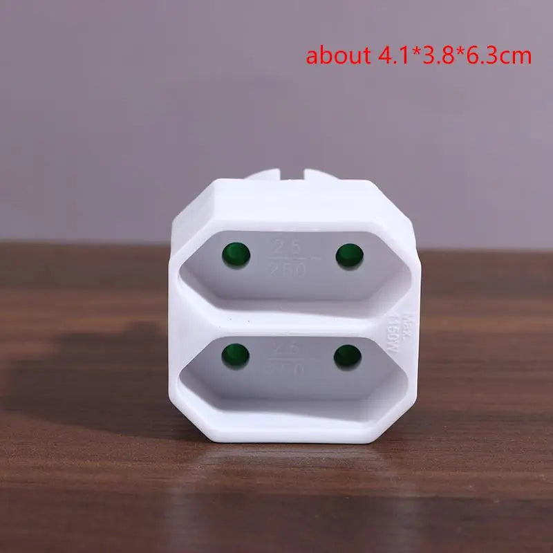 16A Plug Adapter Travel Charging German Standard Power Converter For Portugal Turkey 1 To 3 Plug EU Socket Adapter With Switch