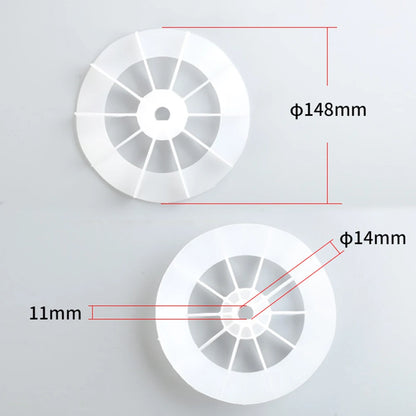 Plastic Replacement Fan Blade for Air Compressor Compatible with Direct Online Motor Features Low Noise and Stable Structure