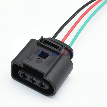 3-Pin 3.5mm Sealed Sensor Pigtail Connector 1J0973723 DJ7035A-3.5-21 PA66 for VW Audi Skoda Golf