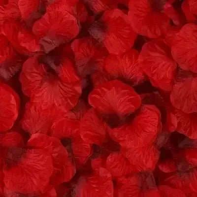 Artificial Red Rose Petals Silk Flower Decor for Wedding Party