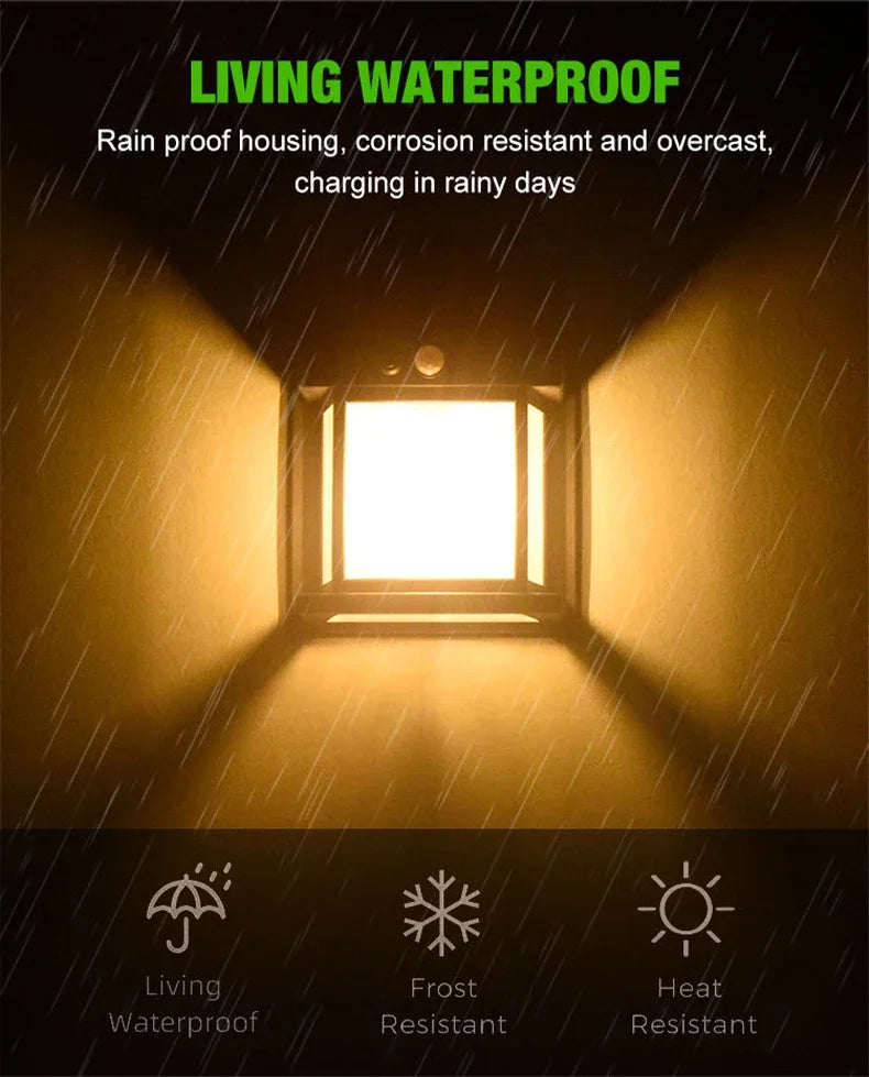1-4PCS Solar Tungsten Filament Lamp Outdoor Waterproof Garden Wall Light Intelligent Induction Courtyard Villa Lighting Lantern