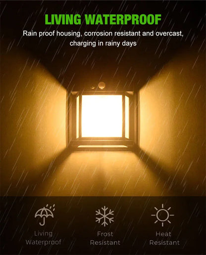 1-4PCS Solar Tungsten Filament Lamp Outdoor Waterproof Garden Wall Light Intelligent Induction Courtyard Villa Lighting Lantern