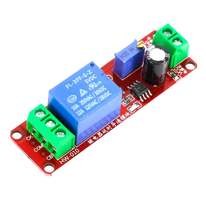 DC 5V/12V Time Delay Relay Module NE555 Timer Control Switch for Car and Electronics