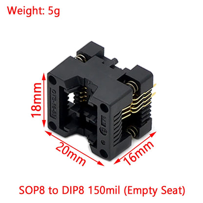 CH341A USB EEPROM Flash BIOS Programmer with SOIC8 SOP8 Test Clip for 24 25 93 Series Chips