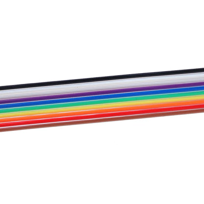5M Rainbow Ribbon Cable 10 Way Flat Wire Ribbon Cable Roll