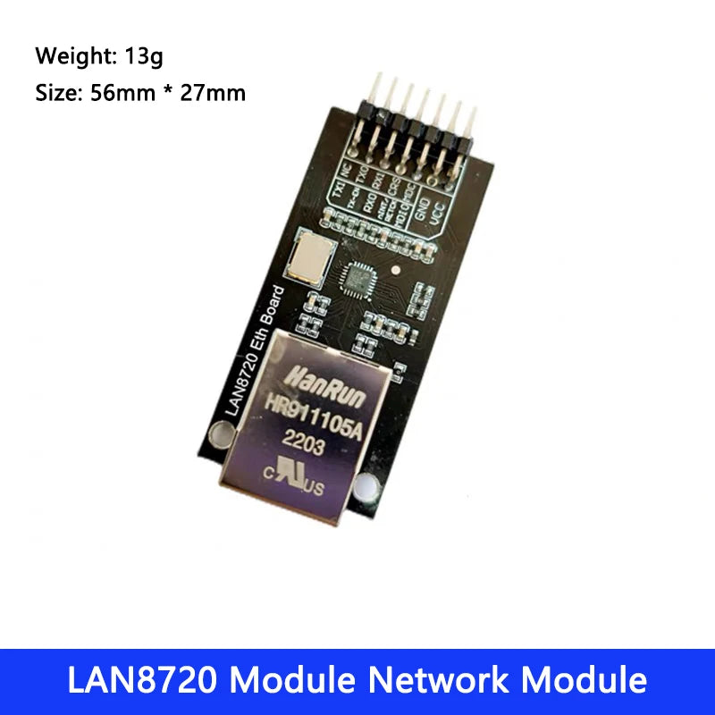 LAN8720 Ethernet Transceiver Module with RMII Interface for Arduino Development