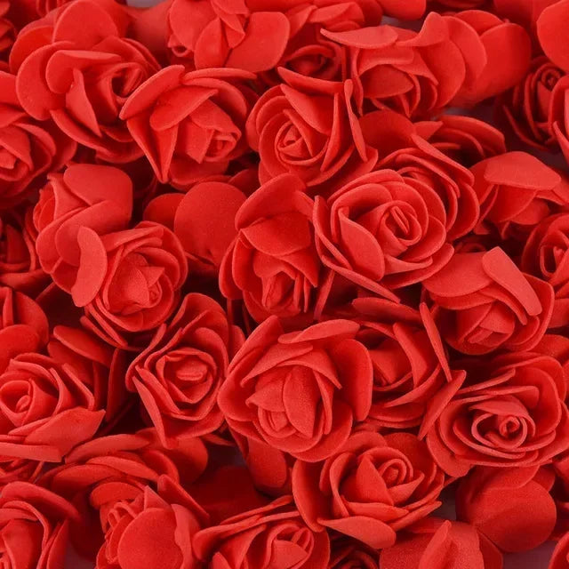 Artificial Rose Flower Heads Real Looking Foam Roses for DIY Wedding Baby Shower Centerpieces Party Home Decoration Wholesale