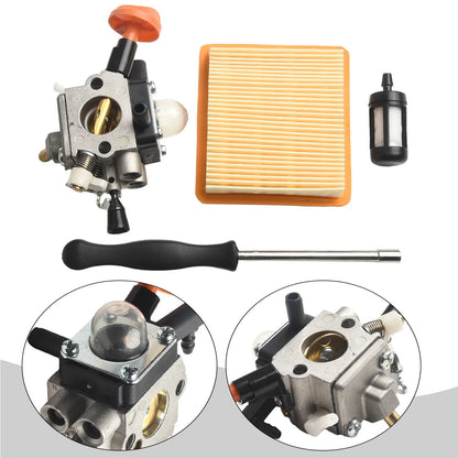 For Garden Tools For Outdoor Equipment Carburettor Kit FS89 HT103 Carburetor As Shown OEM Replacement Metal And Plastic Material