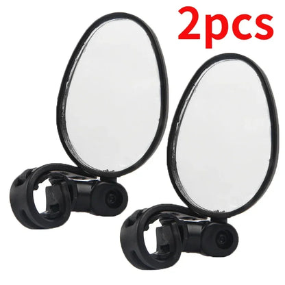 Universal Bike Mirrors Bike Handlebar Adjustable Rotating Wide Angle Rear View Mirror 360 Degree Rotation Cycling Accessories