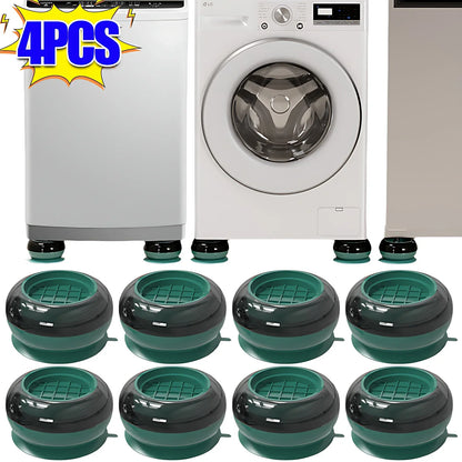 Universal Anti Vibration Pads Washing Machine Rubber Foot Mat Silent Refrigerator Furniture Pad Furniture Lifting Foot Base