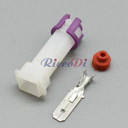 Circular Automotive Air Conditioning Cable Plug Connector Socket Compatible with VW 813972925 / 813972924