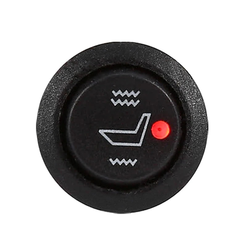 New Arm Off Control Universal Replacement Part Car Interior Seat Heating Switch 3-pin Circular Heating Rocker