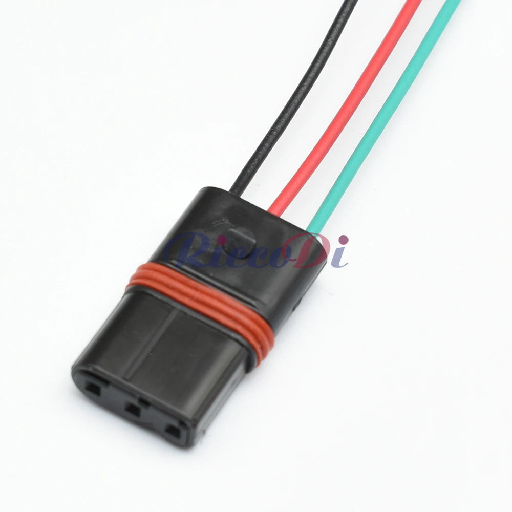3-Pin 0.6mm Camshaft Position Sensor Connector DJ7032W-0.6-21 Automotive Injector Plug with 15cm Wire